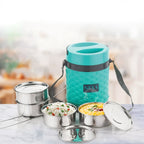 Double Wall Insulated Tiffin with Handle (1 Pc): Stackable, Hot Food Container