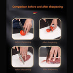 Kitchen Knife Sharpener – Handheld Chefs & Serrated (1 Pc, Chopper Not Included)