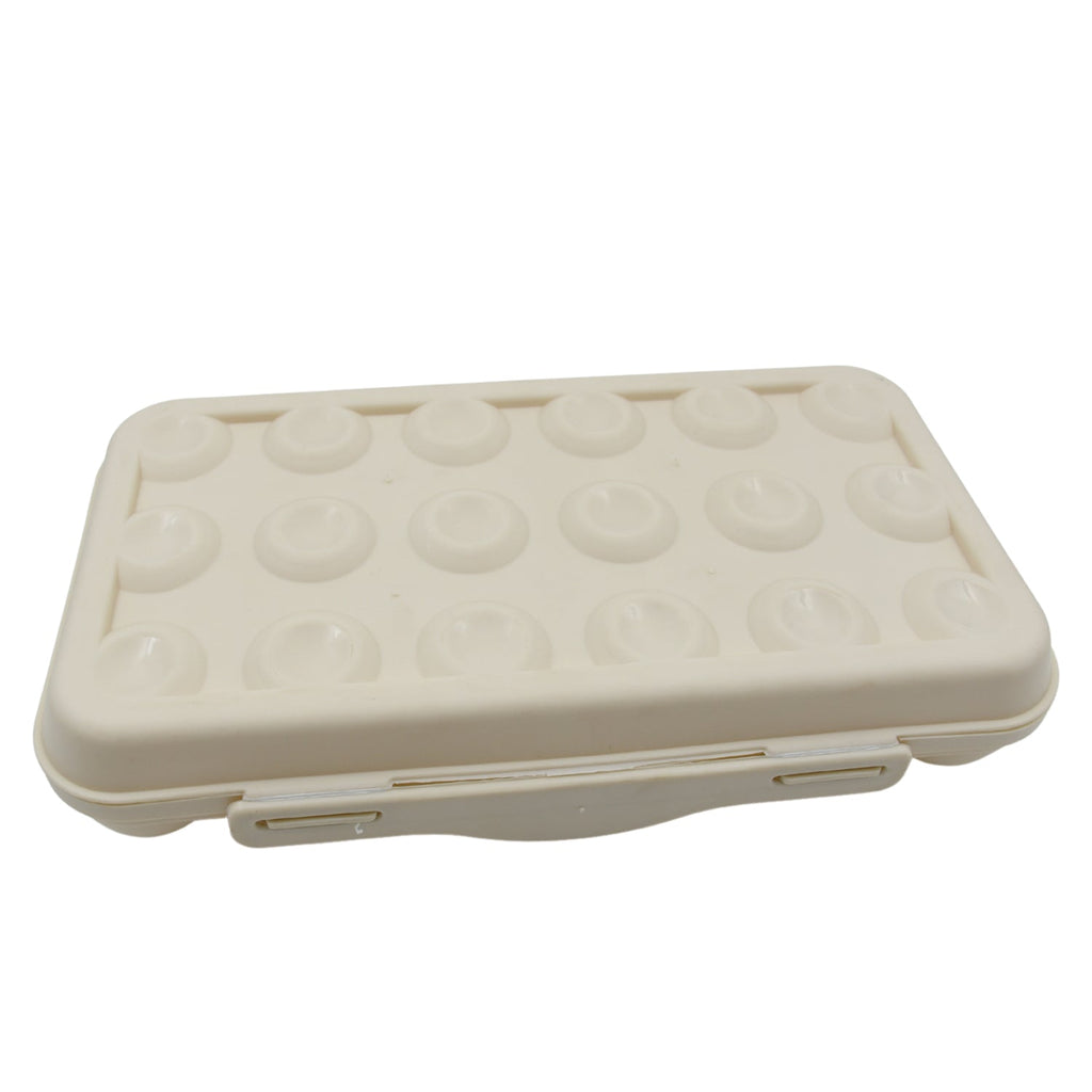 18 Grid Egg Holder Storage, Shock-Proof Egg Container with Buckle