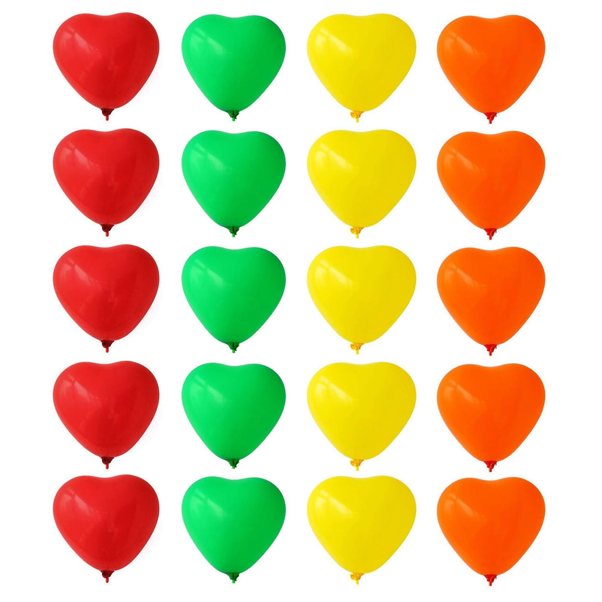 Heart shaped balloons Kinds of Rainbow Party Latex Balloons (20 Pcs Set)