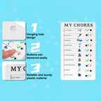 Portable Chores Note Board – Home Management Planning Memo Board (20×12 cm)
