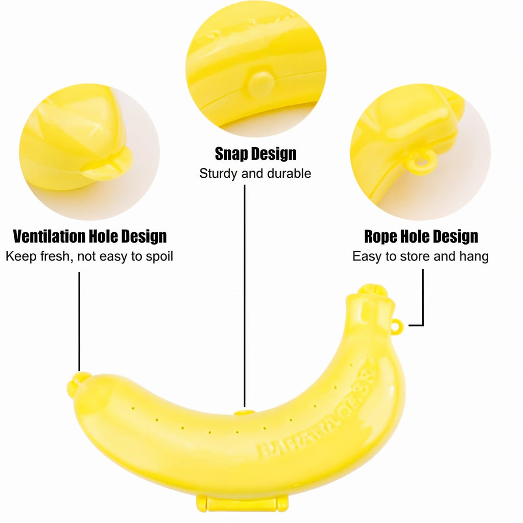 Banana Case Lunch Box Yellow