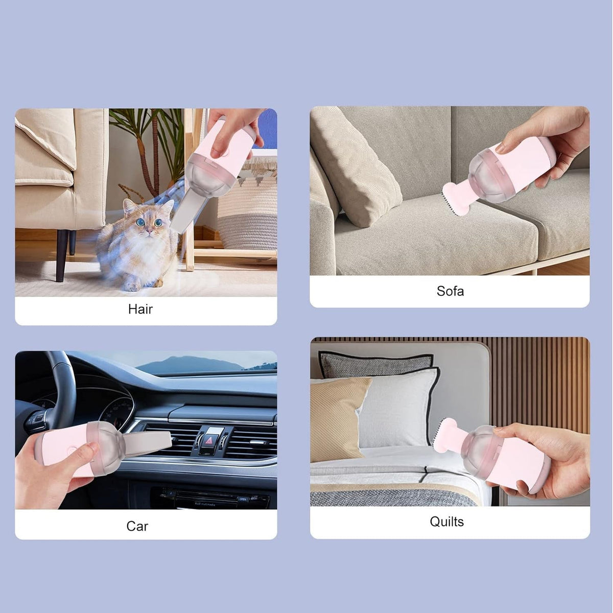 Handheld Vacuum Cleaner, Cordless Desktop Vacuum Cleaner One Button (1 pc)