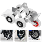 Heavy-Duty Motorcycle Front Wheel Parking Roller Stand (1 Pc)