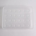 Plastic Egg 24 Grid Storage Container Holder Refrigerator Egg Tray Holds 24 (1 Pc)