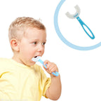 Comfortable large toothbrush for kids, U-shaped design