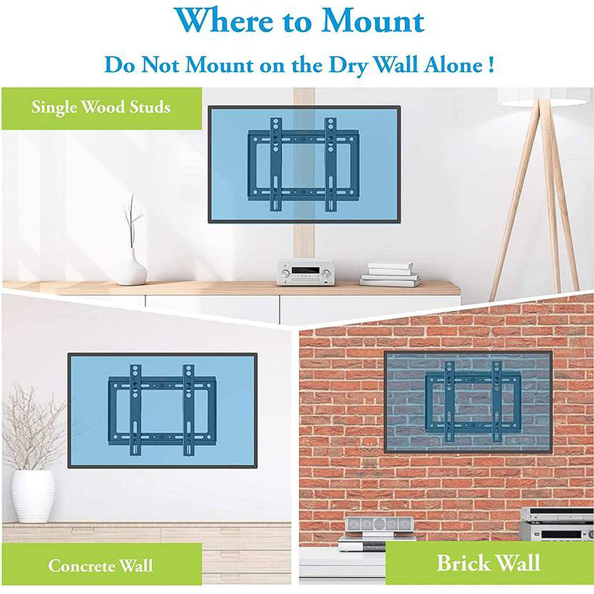 Universal Heavy Duty Adjustable Metal LED LCD TV Wall Mount Bracket