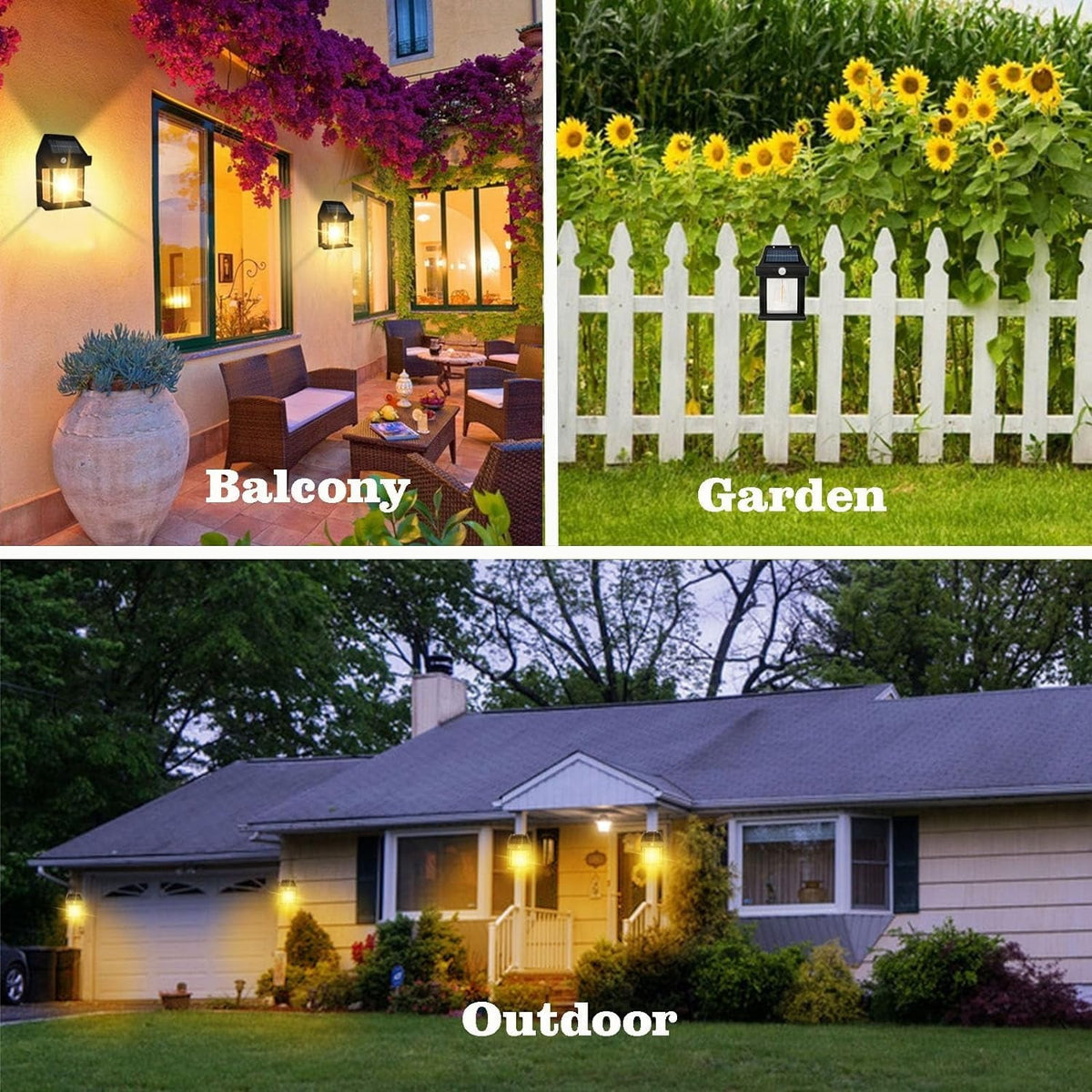 Solar Wall Lamp – Wireless Outdoor Light with Motion Sensor & 3 Modes