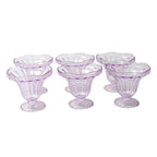 Crystal Plastic Ice-Cream Bowl Set – Serving Bowls (6 Pc)
