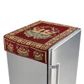 Cotton Fridge Top Cover with Side Pockets for Home Decor (100×60 CM)