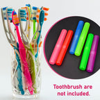 6Pc Plastic Toothbrush Cover Set
