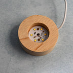 Crystal Ball Night Light Glass Ball Night Lamp with Wood Base