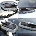 Car Duster, Long Retractable / Soft / Non-Slip / Handle
