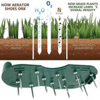 Garden Lawn Aerator Sandals – Spiked Grass Aerator Shoes for Yard & Patio