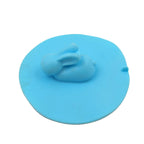 Drain Cover, Water Stopper, Tank Stopper, Rabbit Silicone, Odor Resistant, Drain Lid Shower Drain Cover Shower Plughole Cover Sink Strainer Silicone Bath Drain Cover Kitchen Sink Accessories Bathtub Kitchen Bathroom (1 Pc )
