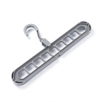 9-Hole Plastic Hanger Hook for Wardrobe Clothes Organization & Indoor Storage
