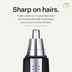 Sharp Steel Battery-Operated Ear and Nose Hair Trimmer