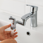 Rotating Splash Filter Faucet Sprayer Head Double O-ring Design For Bathroom Kitchen