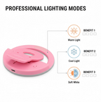 Selfie Ring Light for Brightening Face in Photos & Videos