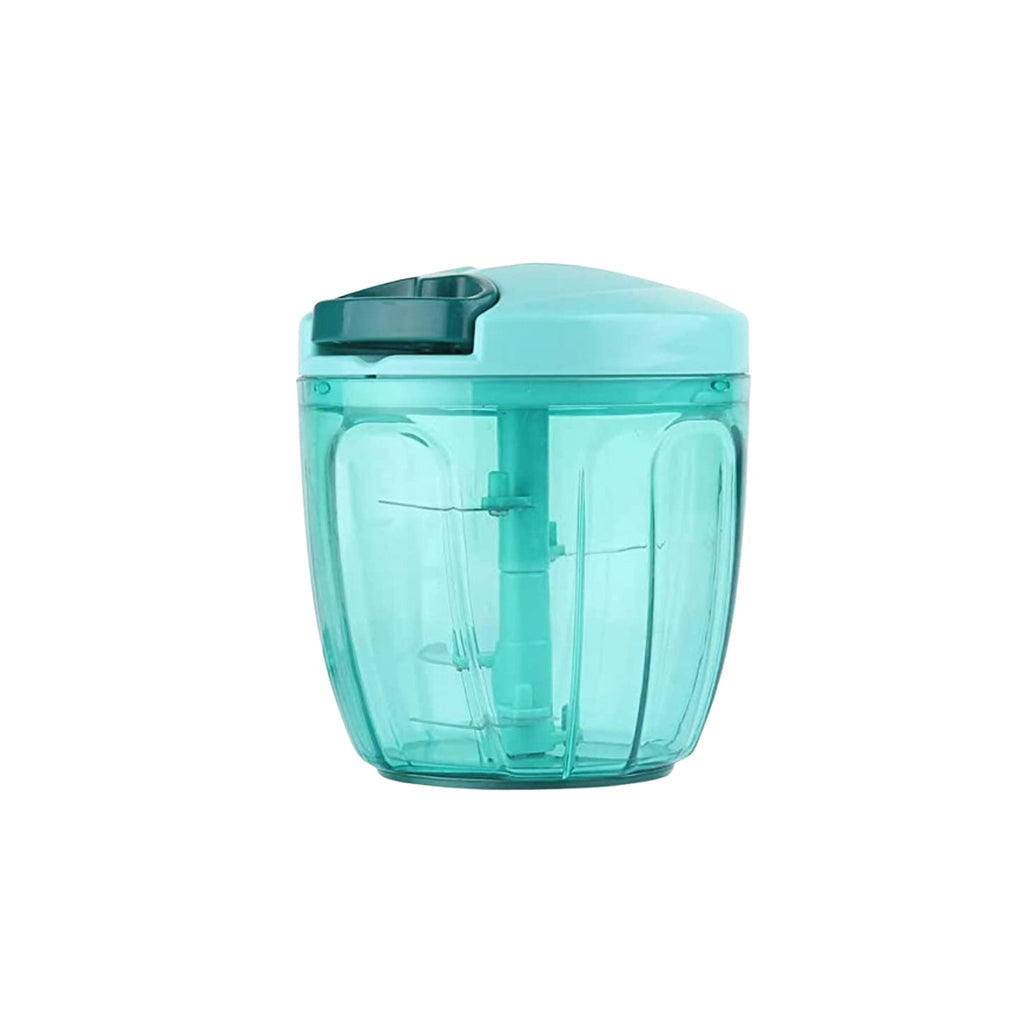 Manual Stainless Steel Handheld Vegetable Chopper with 5 Blades (750 ml)