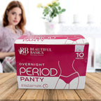 Women’s Emergency Travel Kit with Seamless Underwear Pantyliner  10 Pcs