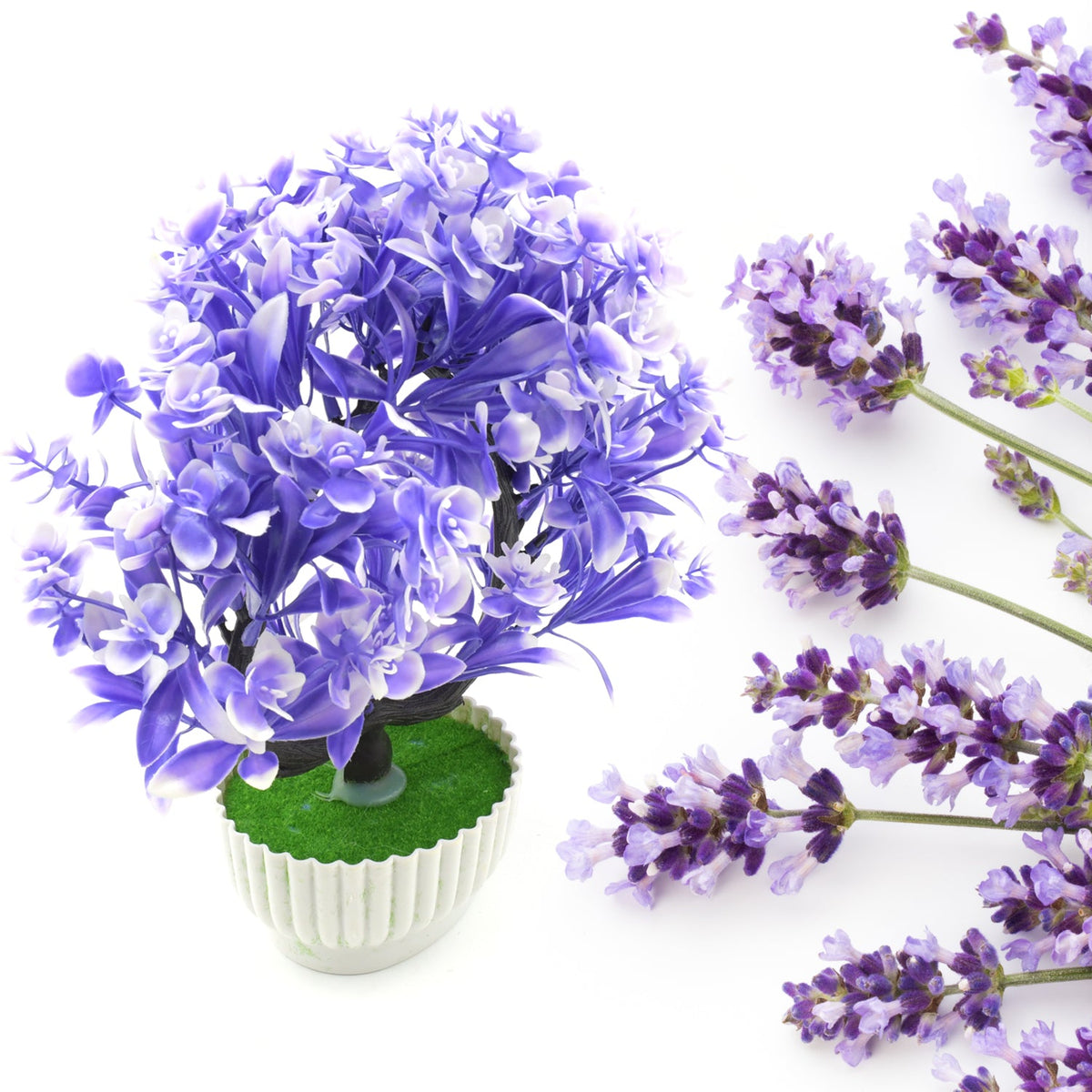 Artificial Flower Plant with Cute Pot – Perfect for Home & Office Decor (1 Pc)