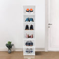 6-Layer Stackable Foldable Storage Organizer Cart Clothes, Kitchen, Closet & Bathroom