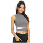 Women's Polyester, Knitting Western Wear Tops (Grey)