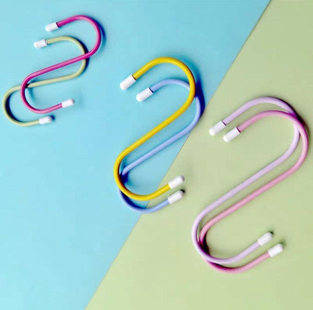 S Shape Metal Hooks for Hanging, Heavy Duty S Shaped Hooks (6 Pcs Set)