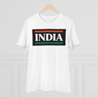 Generic Men's PC Cotton India Printed T Shirt (Color: White, Thread Count: 180GSM)