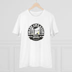 Generic Men's PC Cotton Bike Ride Design Printed T Shirt (Color: White, Thread Count: 180GSM)