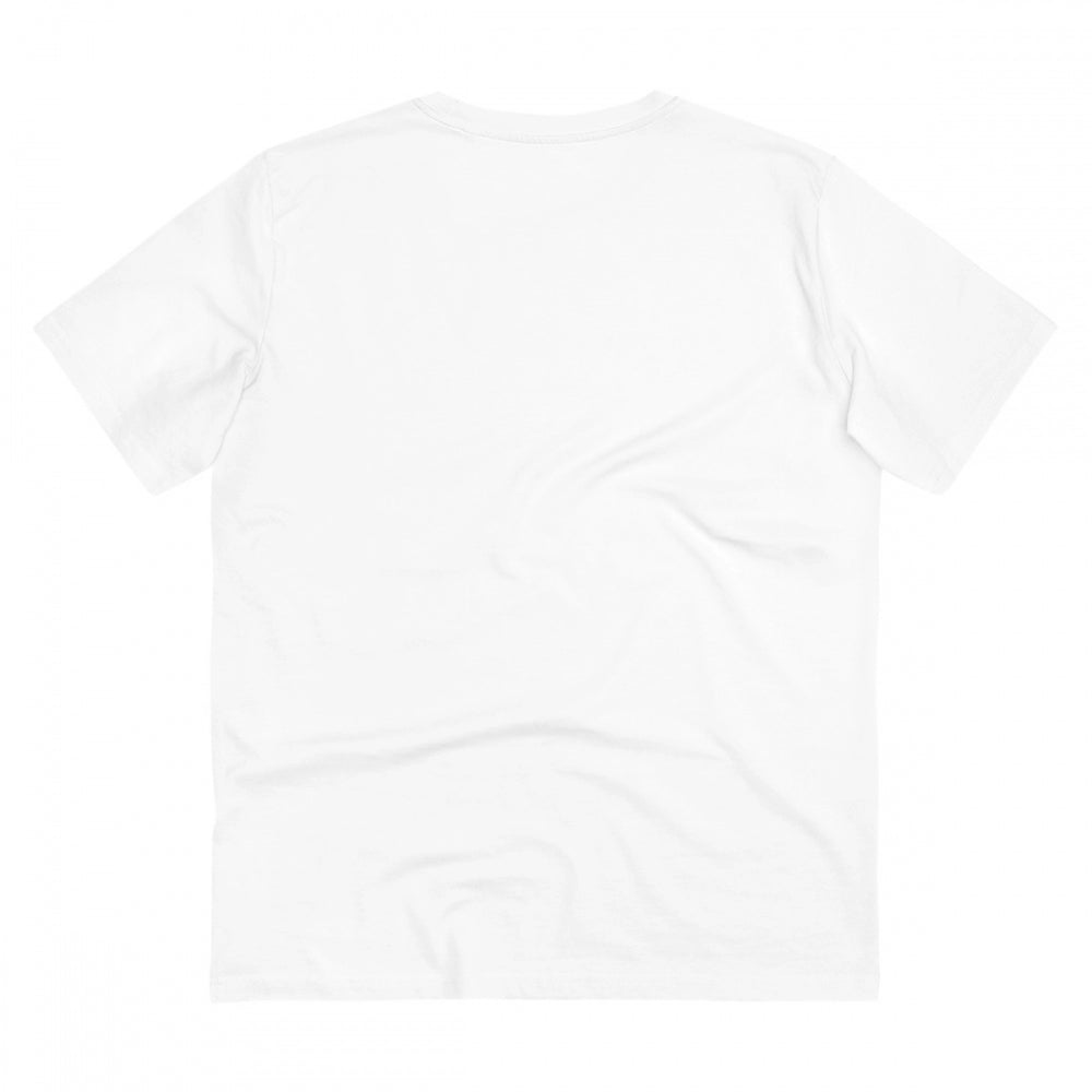 Generic Men's PC Cotton Telugu Desing Printed T Shirt (Color: White, Thread Count: 180GSM)