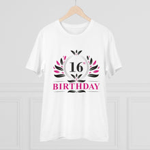Generic Men's PC Cotton 16th Birthday Printed T Shirt (Color: White, Thread Count: 180GSM)