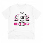 Generic Men's PC Cotton 30th Birthday Printed T Shirt (Color: White, Thread Count: 180GSM)