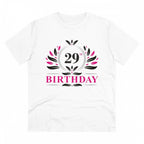 Generic Men's PC Cotton 29th Birthday Printed T Shirt (Color: White, Thread Count: 180GSM)