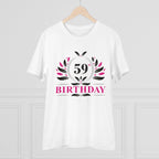 Generic Men's PC Cotton 59th Birthday Printed T Shirt (Color: White, Thread Count: 180GSM)