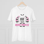 Generic Men's PC Cotton 88th Birthday Printed T Shirt (Color: White, Thread Count: 180GSM)