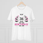 Generic Men's PC Cotton 36th Birthday Printed T Shirt (Color: White, Thread Count: 180GSM)