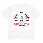 Generic Men's PC Cotton 31st Birthday Printed T Shirt (Color: White, Thread Count: 180GSM)