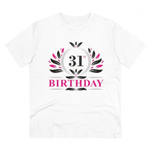 Generic Men's PC Cotton 31st Birthday Printed T Shirt (Color: White, Thread Count: 180GSM)