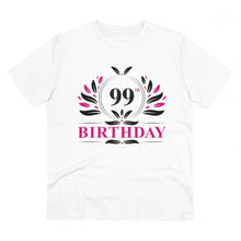 Generic Men's PC Cotton 99th Birthday Printed T Shirt (Color: White, Thread Count: 180GSM)