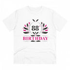 Generic Men's PC Cotton 88th Birthday Printed T Shirt (Color: White, Thread Count: 180GSM)