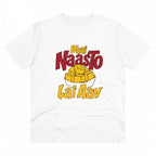 Generic Men's PC Cotton Bhai Nasto Lai Aav Printed T Shirt (Color: White, Thread Count: 180GSM)