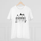 Generic Men's PC Cotton Explore The Unseen Printed T Shirt (Color: White, Thread Count: 180GSM)