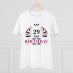 Generic Men's PC Cotton 29th Birthday Printed T Shirt (Color: White, Thread Count: 180GSM)