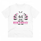 Generic Men's PC Cotton 64th Birthday Printed T Shirt (Color: White, Thread Count: 180GSM)