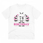 Generic Men's PC Cotton 74th Birthday Printed T Shirt (Color: White, Thread Count: 180GSM)