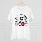 Generic Men's PC Cotton 43rd Birthday Printed T Shirt (Color: White, Thread Count: 180GSM)