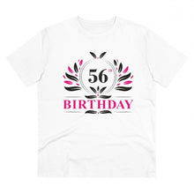Generic Men's PC Cotton 56th Birthday Printed T Shirt (Color: White, Thread Count: 180GSM)