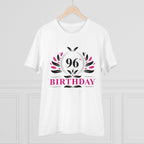 Generic Men's PC Cotton 96th Birthday Printed T Shirt (Color: White, Thread Count: 180GSM)